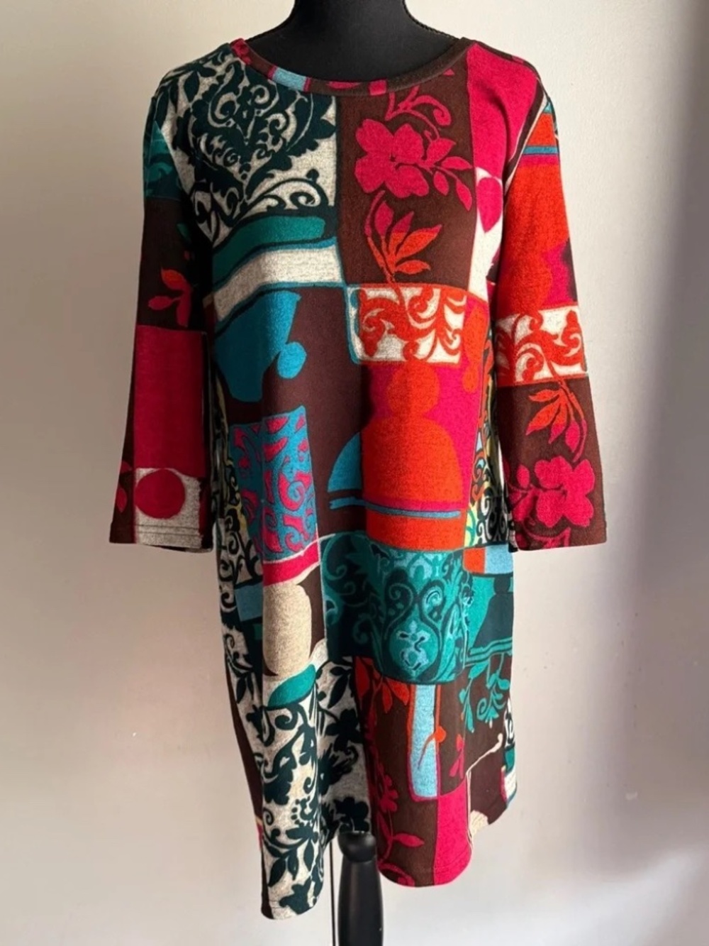 Papillon Paisley Abstract Artsy Dress Whimsy Women’s Size Large